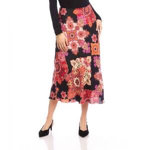 NEW KAREN KANE bias cut midi skirt - petite in print